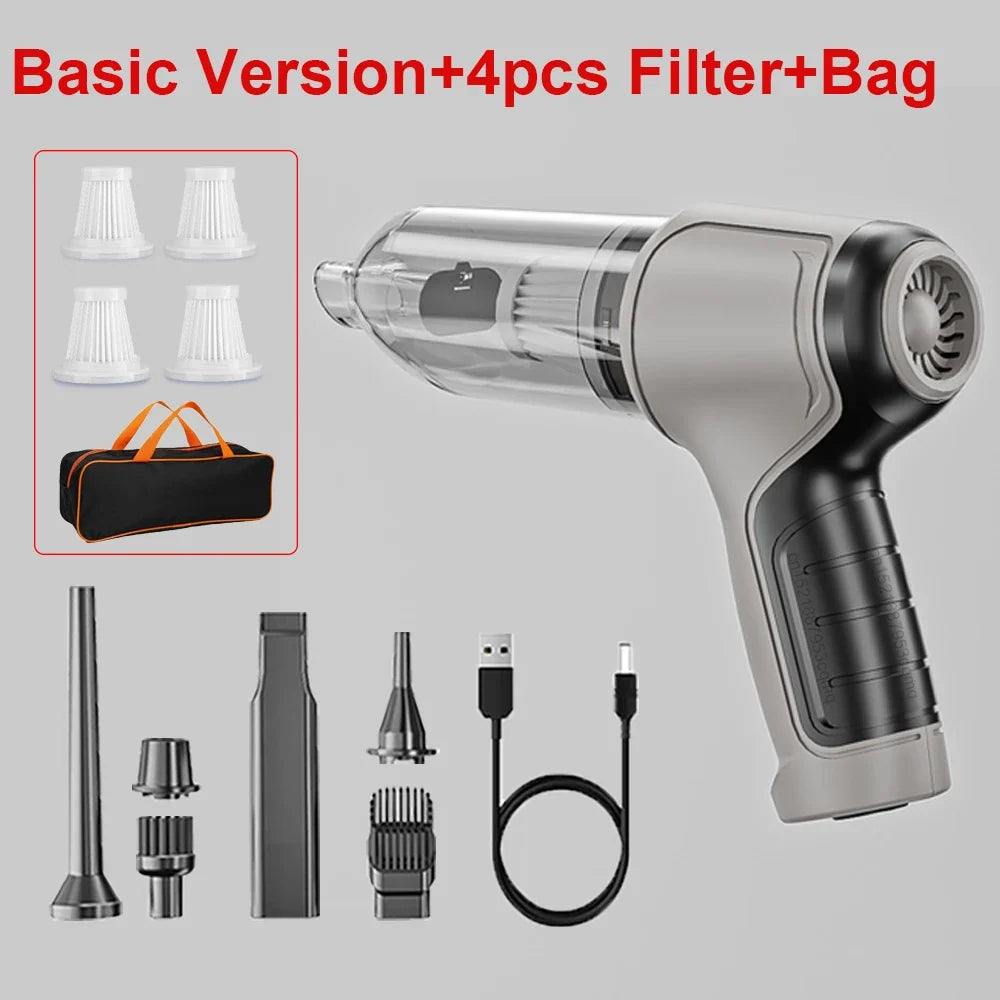 Raugee 95000PA Cordless Car Vacuum Cleaner Handheld Blower