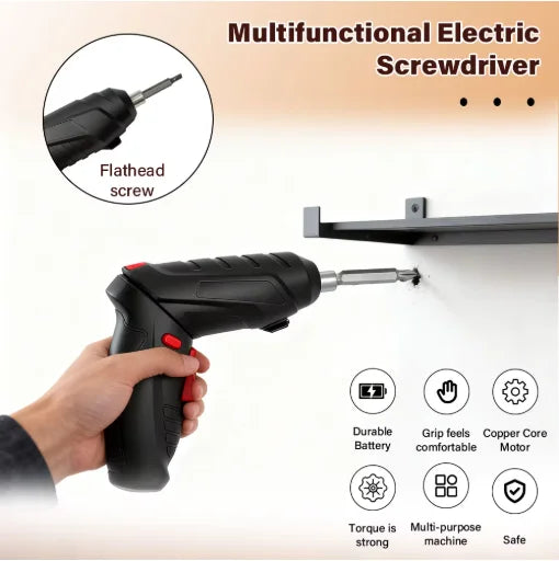 Nixie 4.2V Brushless Rechargeable Electric Screwdriver Set 6Nm