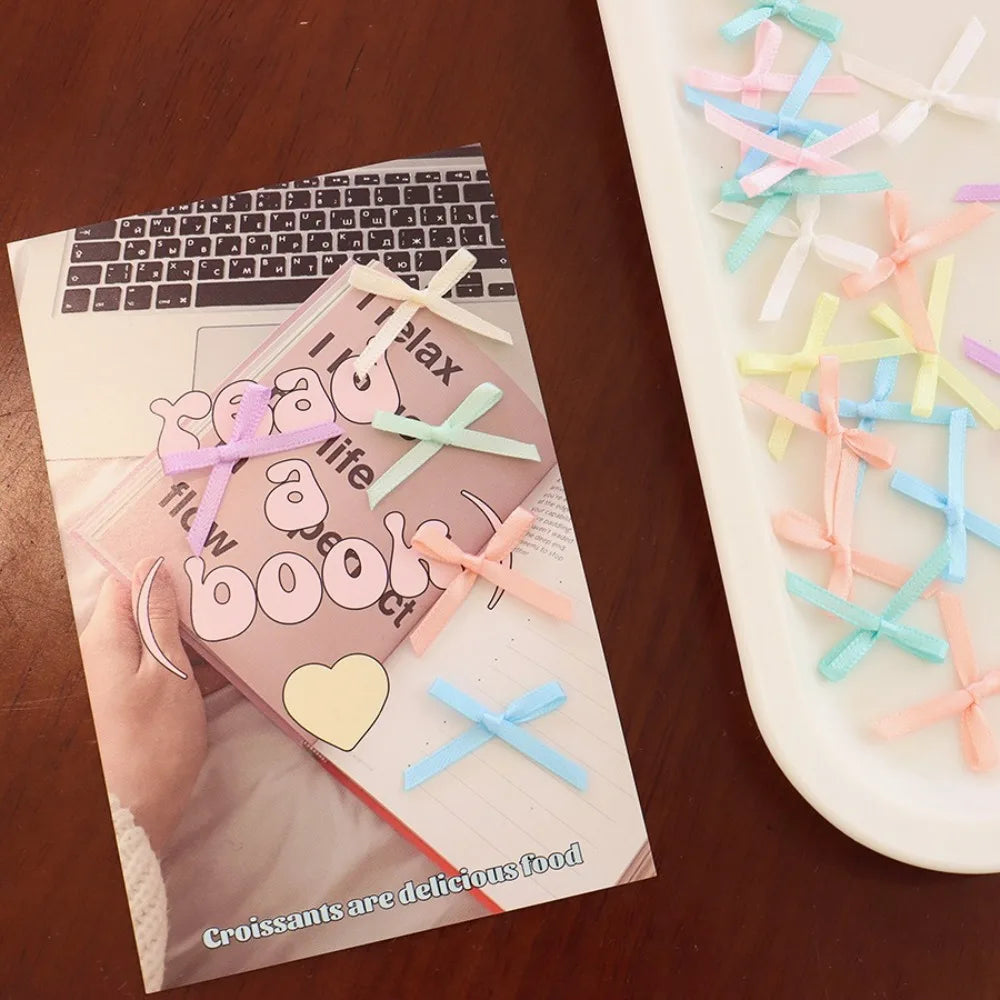 100pcs Mini Ribbon Bows 2x3cm – DIY Craft & Gift Wrapping