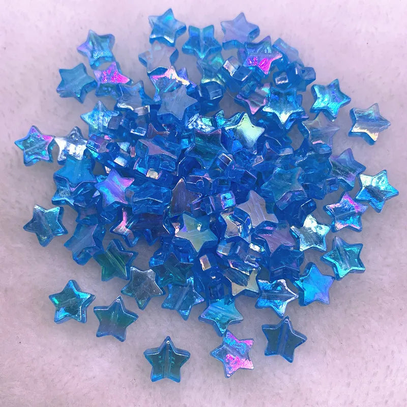 20pcs 11mm AB Star Acrylic Spacer Beads for DIY Jewelry Making