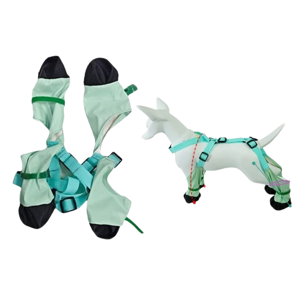 Waterproof Dog Suspender Boots | Anti-Slip Rain Paw Protectors