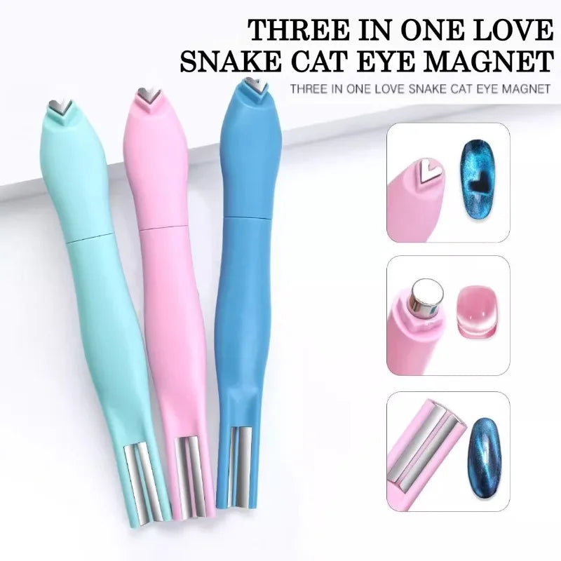 Heart-Shaped Cat Eye Magnetic Nail Art Tool | DIY Manicure