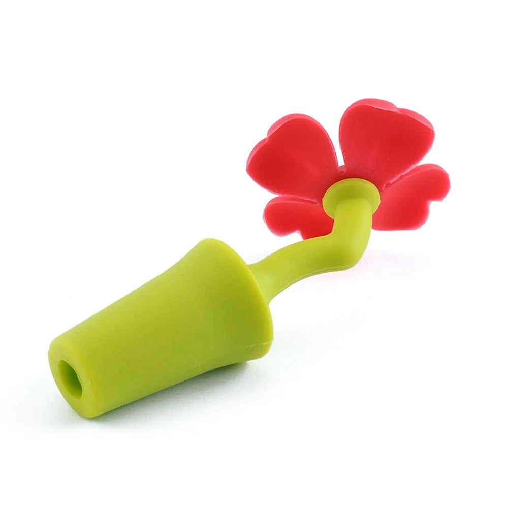 Silicone Wine Bottle Stopper Flower Design – Leak-Proof