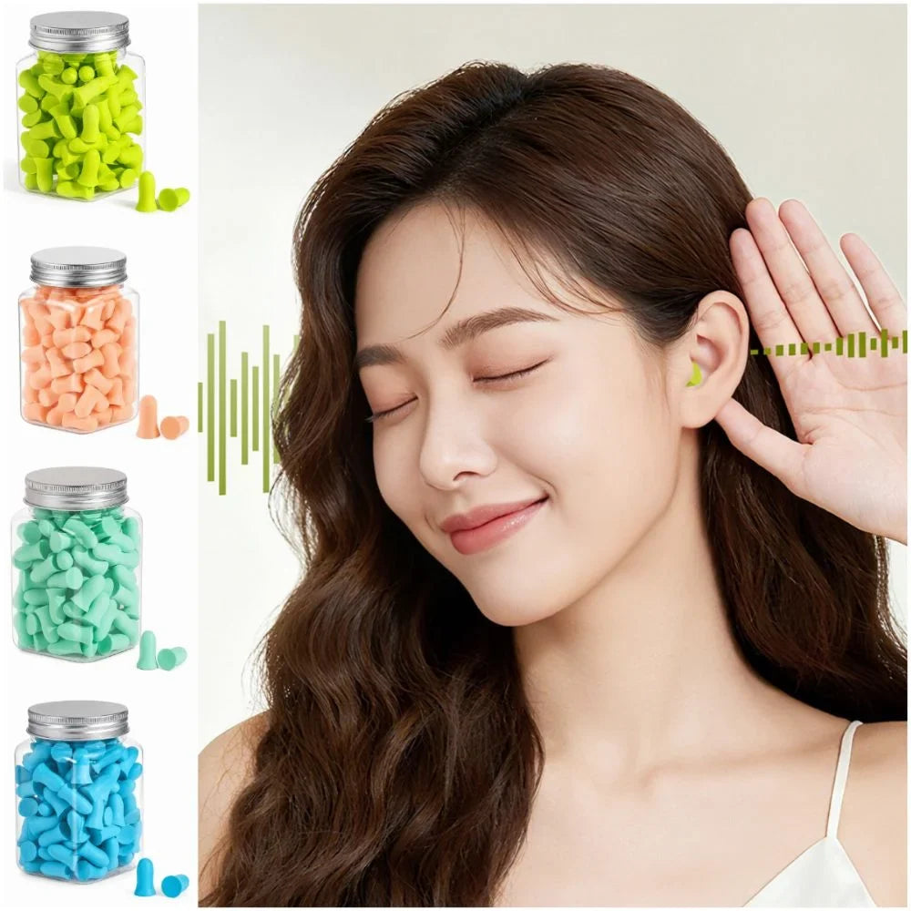 Multicolor Soft Foam Earplugs Slow Rebound – 60 or 120 Pack