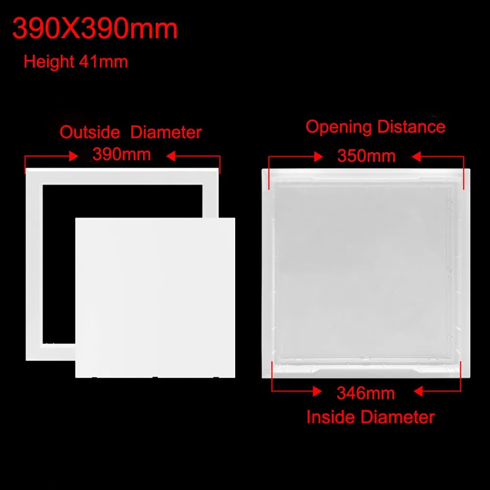 White ABS Hinged Access Panel – Inspection Hatch for Wall & Ceiling