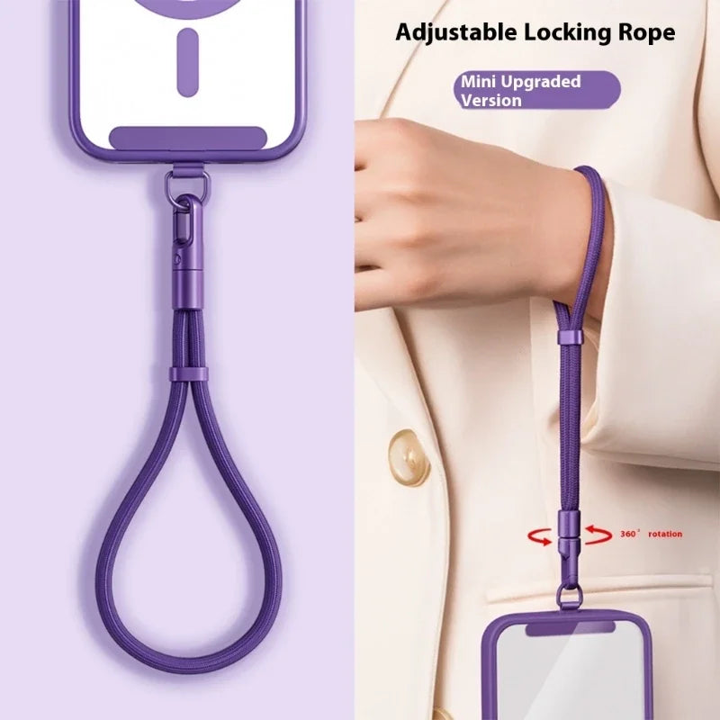 Colorful Adjustable Phone Lanyard with Locking Neck Strap