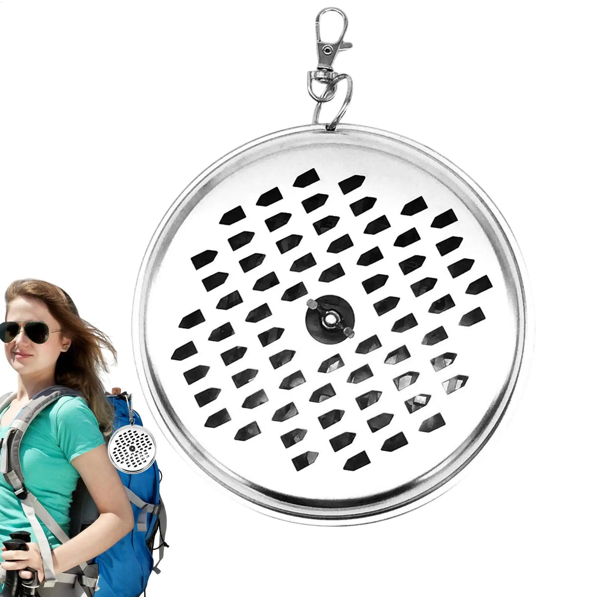 Portable Mosquito Coil Holder Stainless Steel Windproof Cover