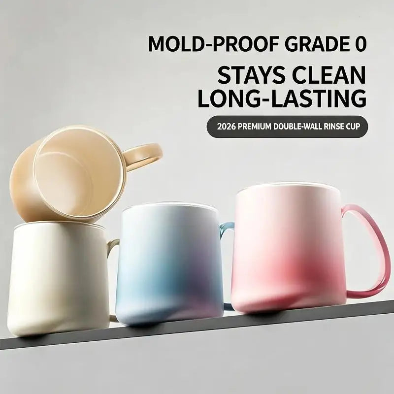 Gradient Jelly Mouthwash Cup – BPA-Free Toothbrush Cup