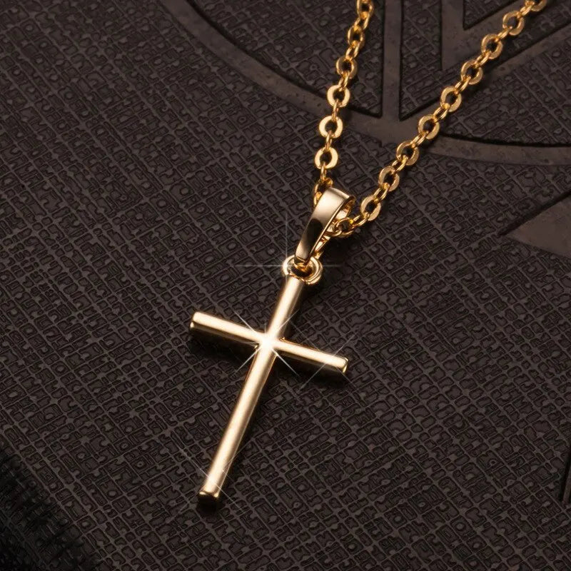 2pcs Unisex Pendant Necklace Set – Gold & Silver Alloy