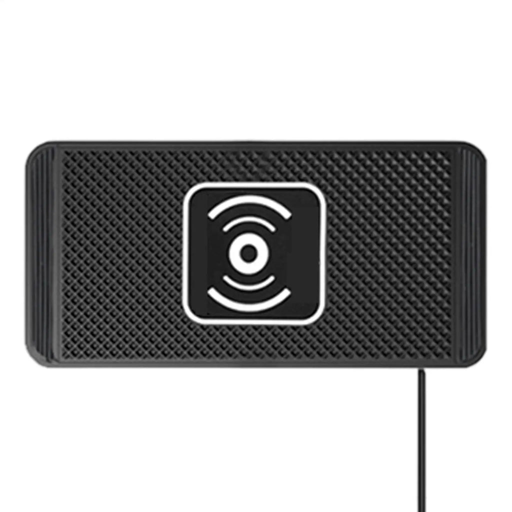 15W Car Wireless Charging Pad – Auto-Sensing Non-Slip Mat