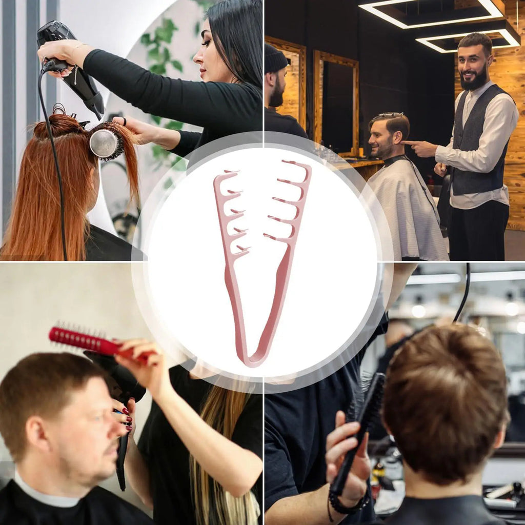 Wide-Tooth Volumizing Hair Comb for Styling & Detangling