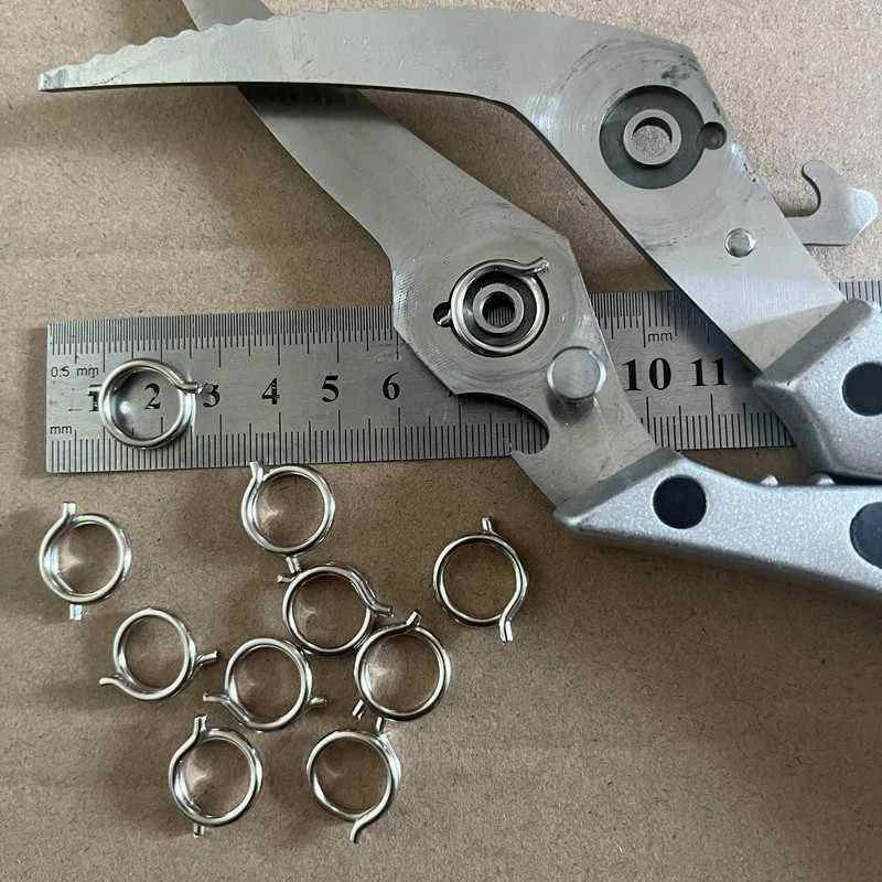 2PCS Nickel-Plated Steel Torsion Spring for Scissors 15mm