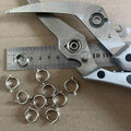2PCS Nickel-Plated Steel Torsion Spring for Scissors 15mm