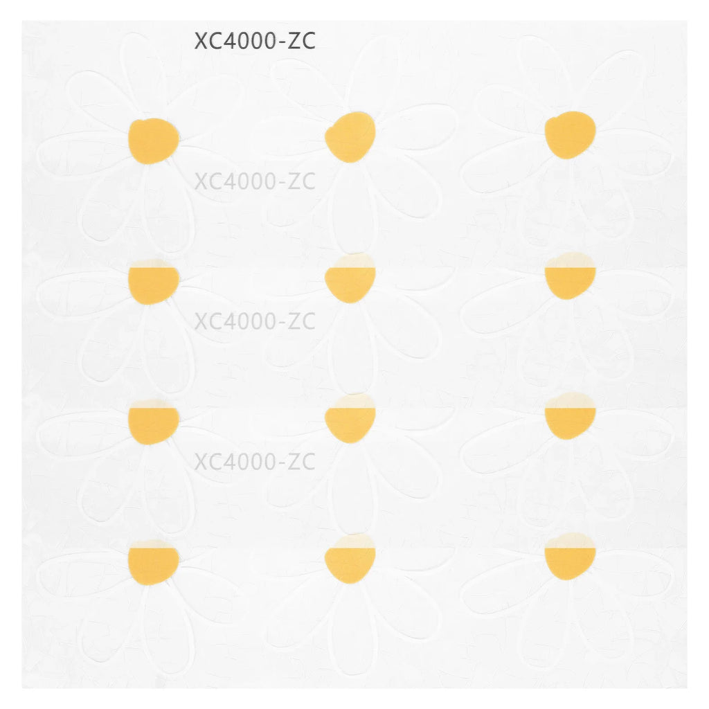 4Pcs Daisy Suncatcher Window Stickers – Reusable Static Cling