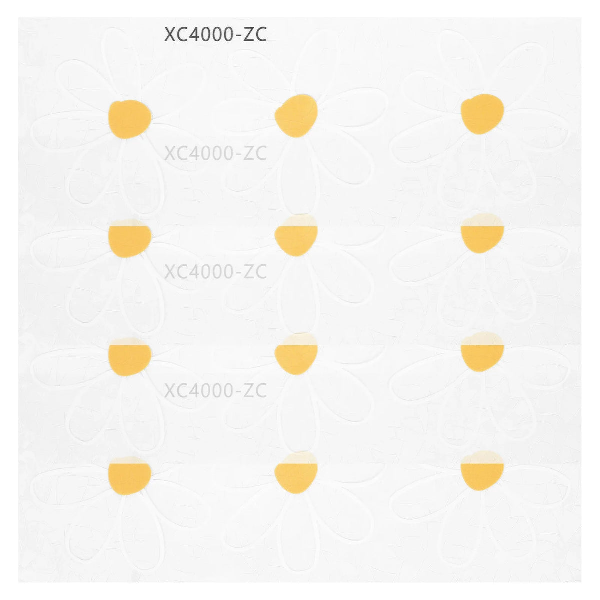 4Pcs Daisy Suncatcher Window Stickers – Reusable Static Cling