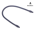 M4 Flexible Gooseneck Microphone Hose – Black & Silver, 10–40cm