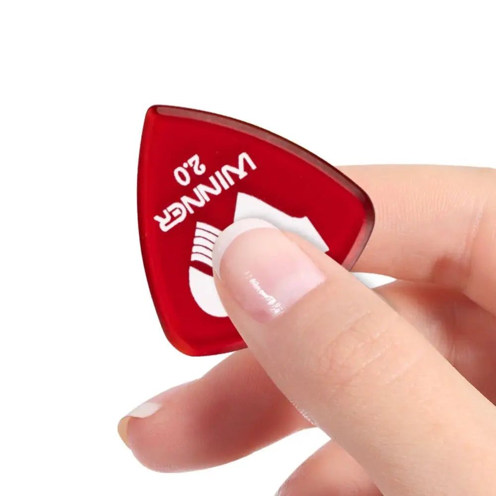 Winner 2.0mm Thick Guitar Picks | Anti-Slip Triangular – 6 Pack