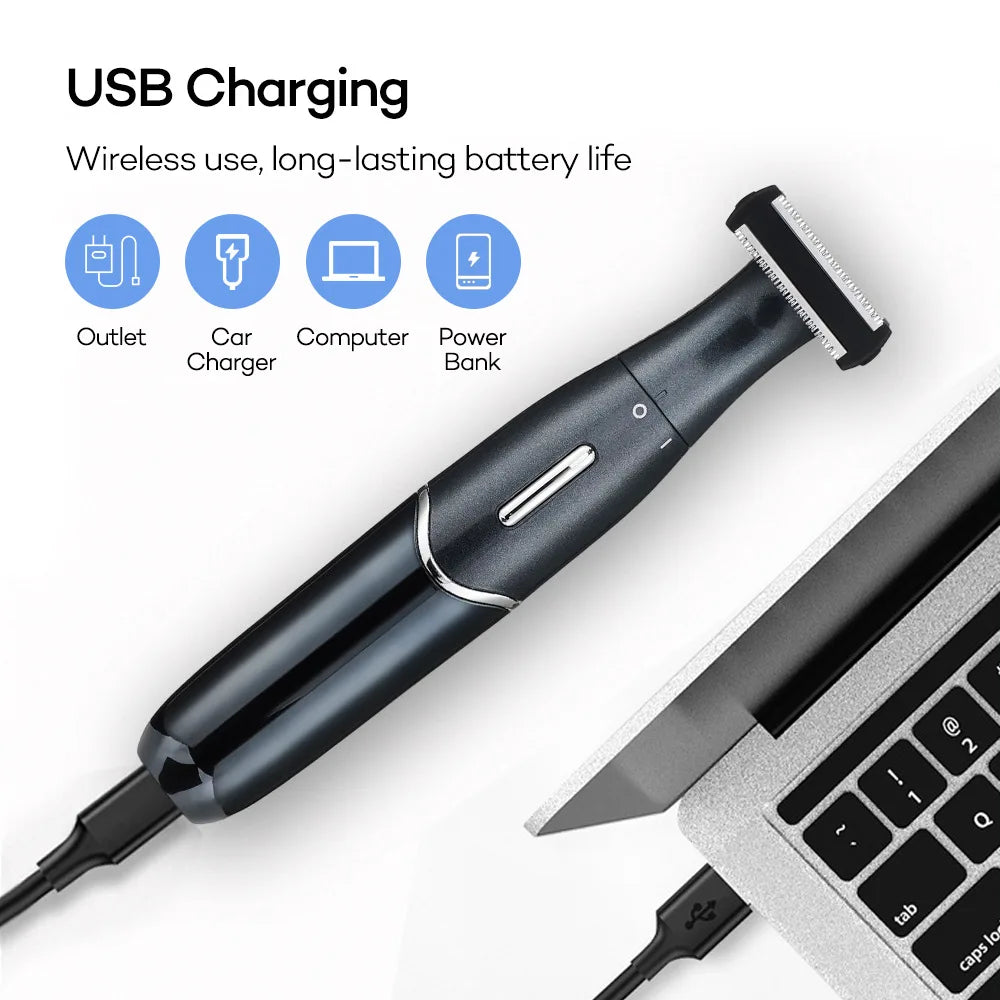 DUTRIEUX 4-in-1 Electric Trimmer – Waterproof USB Shaver