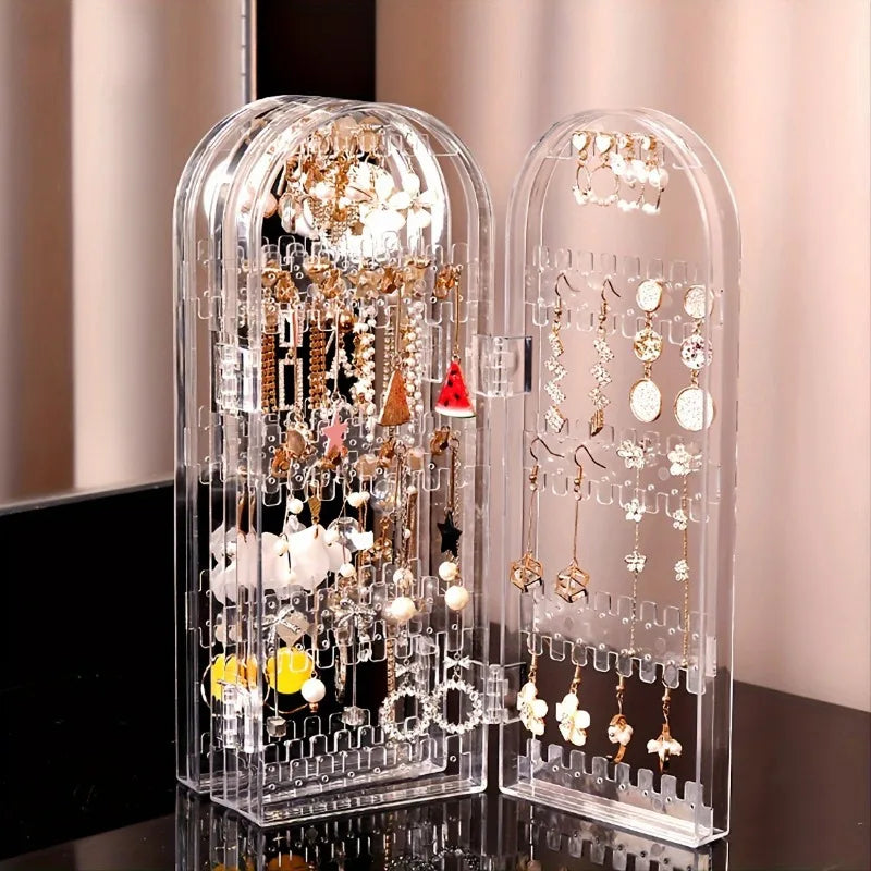 240-Slot Clear Earring Organizer – Jewelry Display Stand