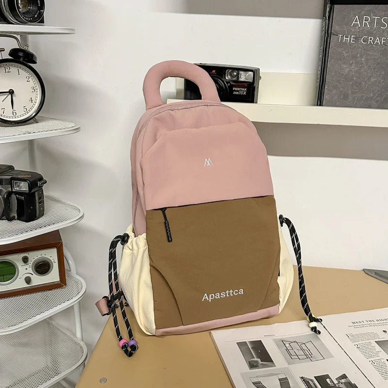 Nixie Two-Tone Color Block Backpack – Lightweight Women's Bag