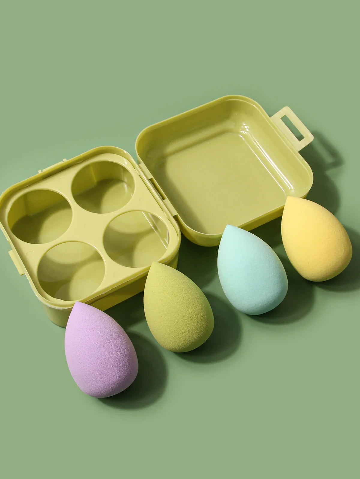 4PCS Soft Makeup Sponge Set – Beauty Egg & Powder Puff