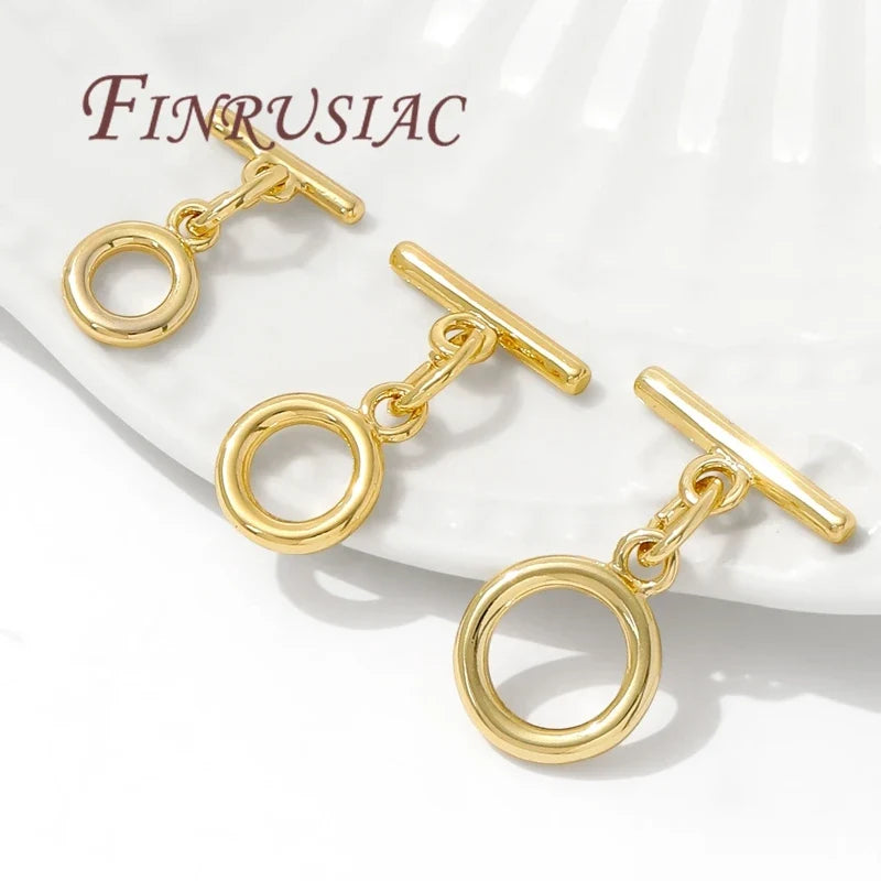 18K Gold Plated OT Toggle Clasp – Necklace & Bracelet Connector