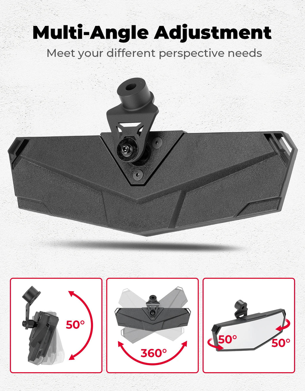 CFMOTO UFORCE ZForce 950 Center Rear View Mirror Top Mount