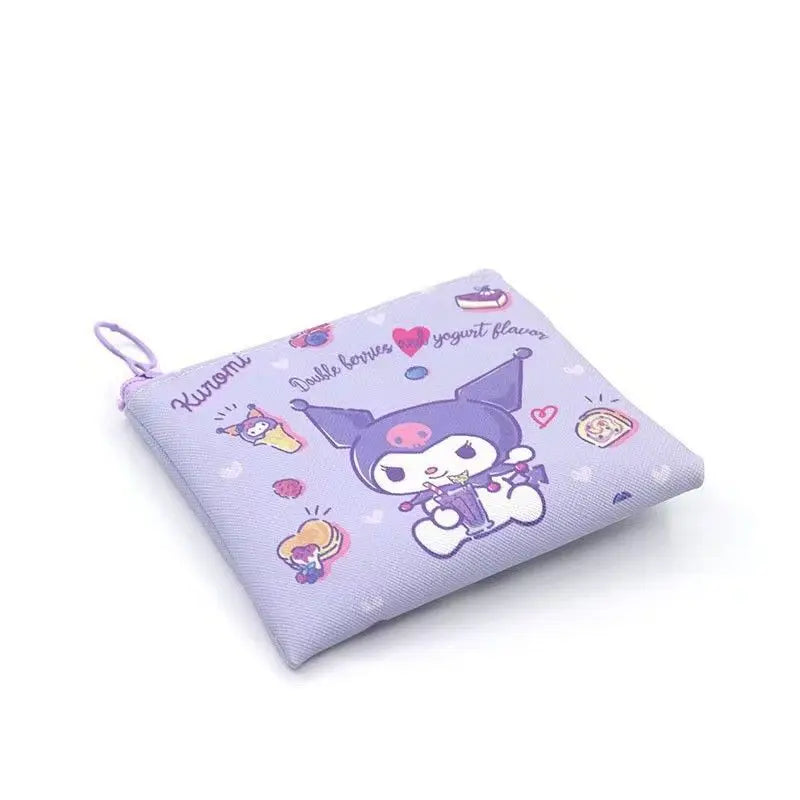 Sanrio Kuromi Mini Coin Purse Wallet Keychain – Kawaii Bag