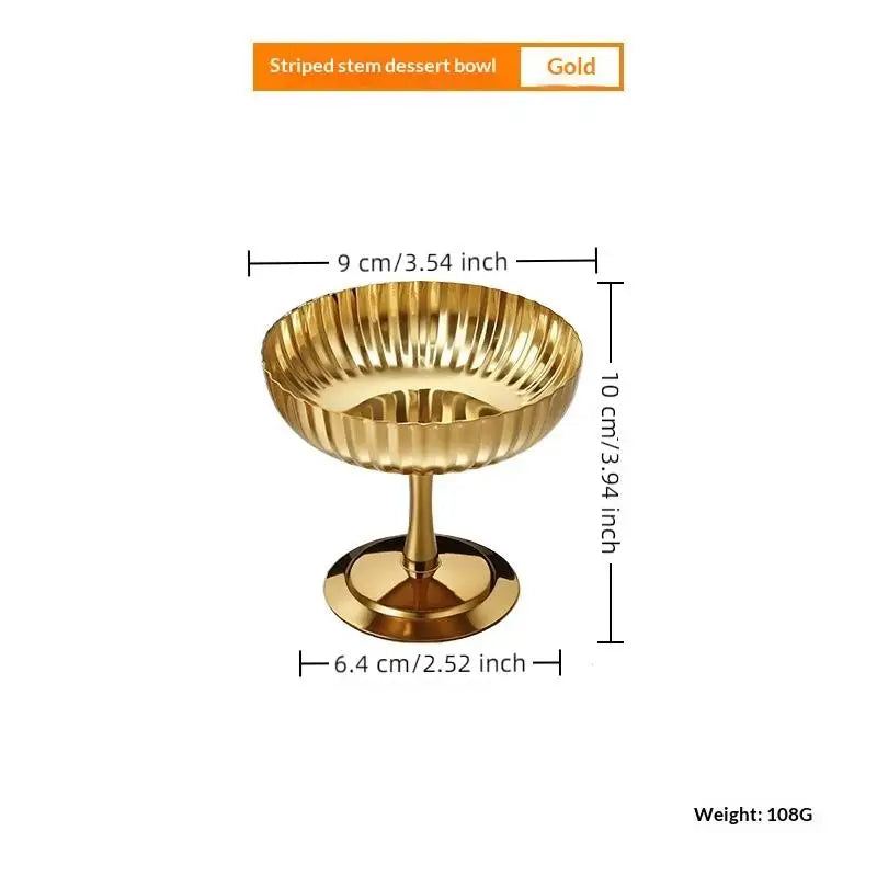 Stainless Steel Ice Cream Goblet Retro Dessert Cup | Nixie