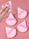 Triangle Makeup Puff with Ribbon Strap – Soft Powder Puff