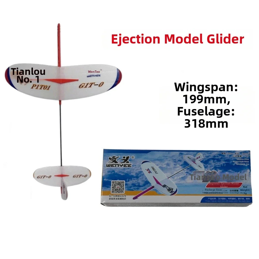 Rubber Band Powered Glider Airplane – DIY Assembly Model Kit