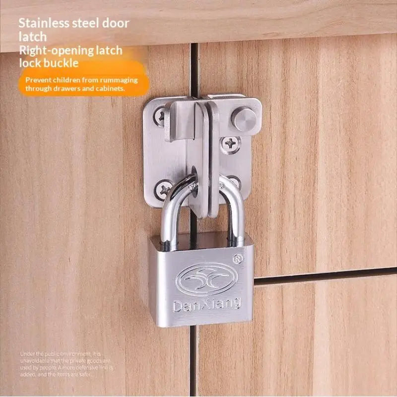 Heavy Duty Stainless Steel Slide Bolt Door Lock & Flip Latch