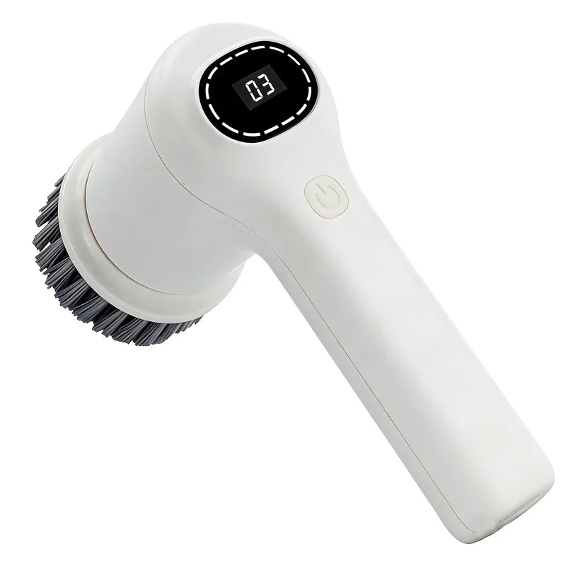Cordless Electric Spin Scrubber with Replaceable Brush Heads