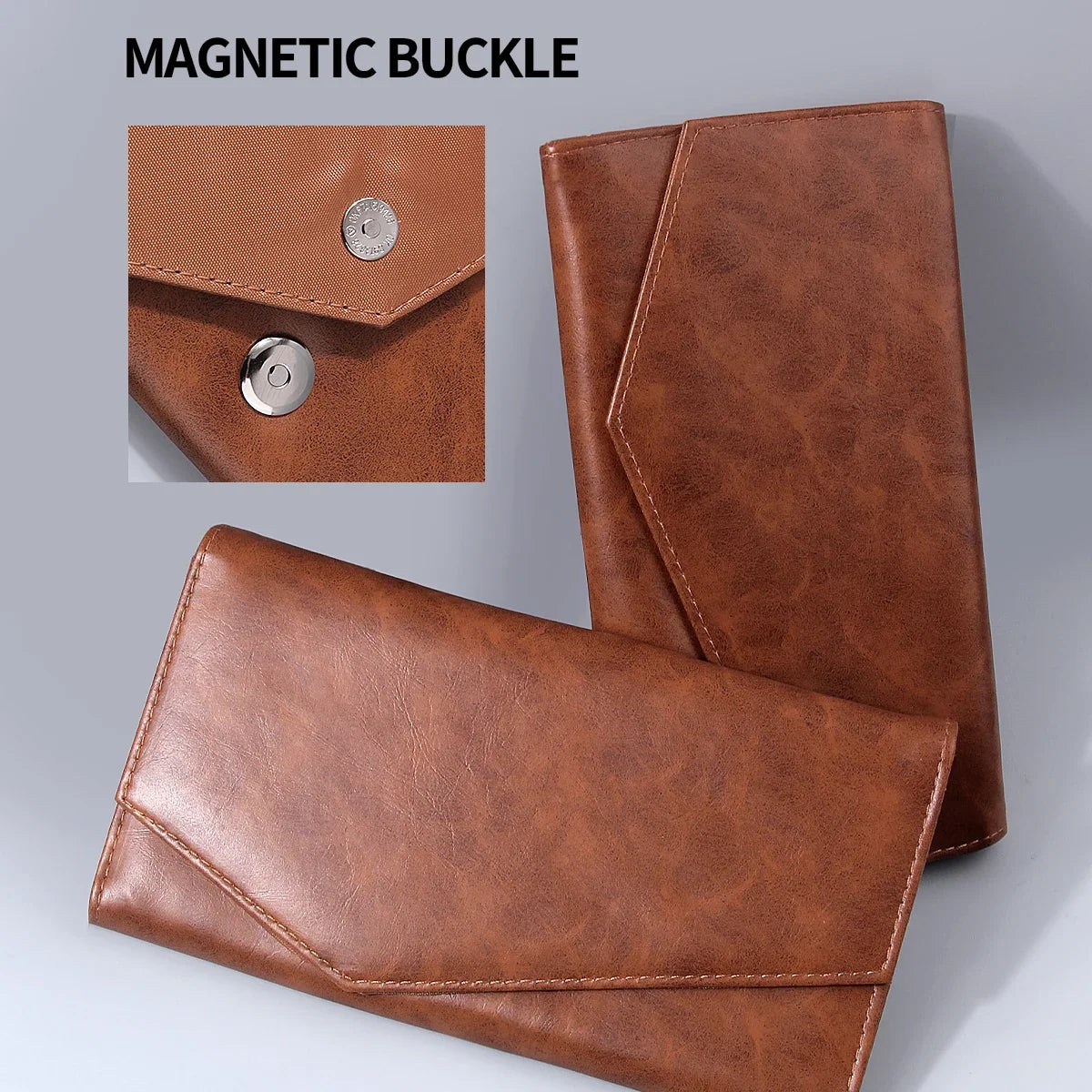 Luxury Envelope PU Makeup Brush Bag – Travel Magnetic Organizer